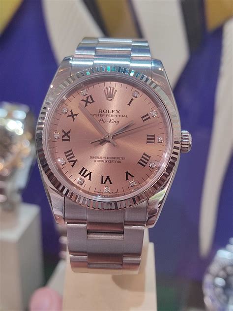 salmon dial rolex